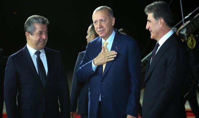 Cumhurbaşkanı Erdoğan Erbil'de