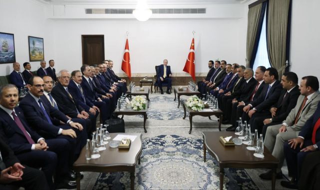 Cumhurbaşkanı Erdoğan, Irak Sünni toplumu temsilcilerini kabul etti