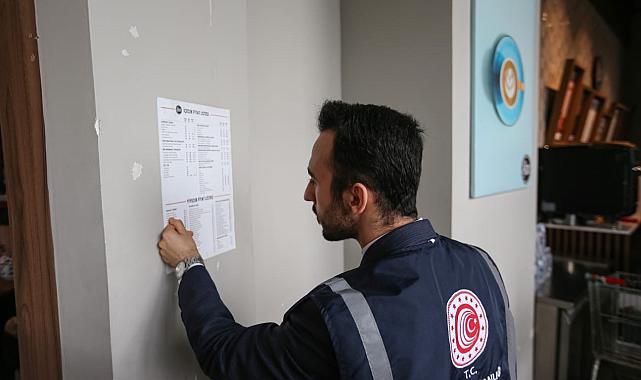 Fiyat listesi asmayanlara ceza yağdı