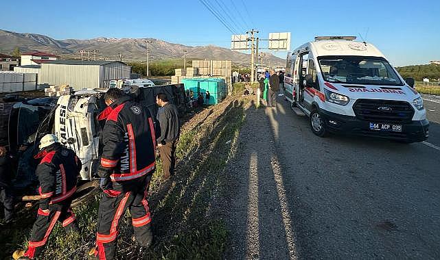 Malatya'da otobüs devrildi: 15 yaralı