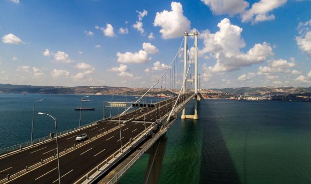 Osmangazi Köprüsü'nden araç geçişinde rekor