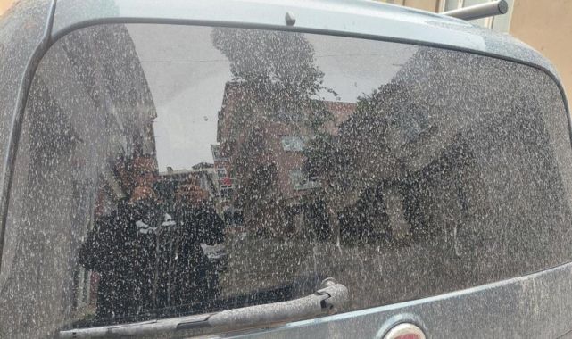 Tekirdağ'da araçlar çamura bulandı