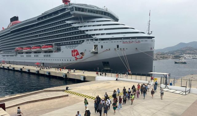 Bodrum, Resilient Lady kruvaziyeriyle gelen 2355 turisti ağırladı