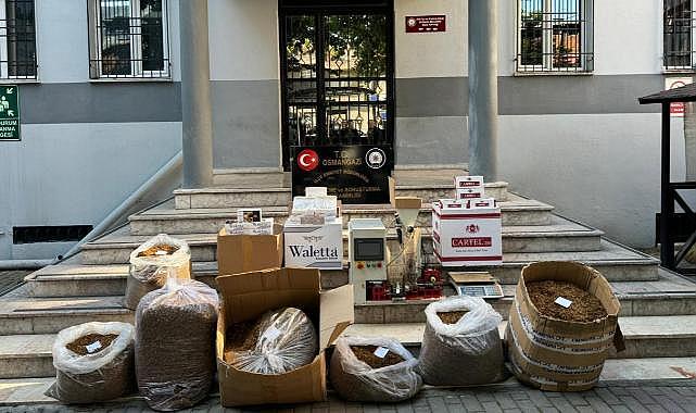 Bursa'da 300 bin TL değerinde kaçak tütün ele geçirildi