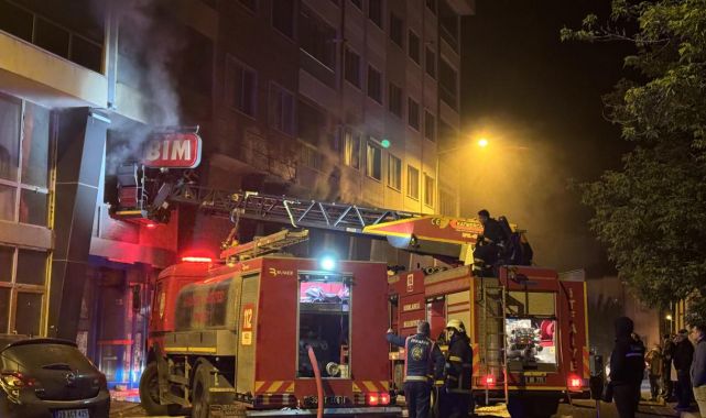 Kırklareli'nde markette yangın