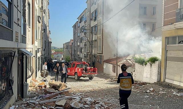 Tekirdağ'da bir apartmanda patlama oldu: 1 ağır yaralı