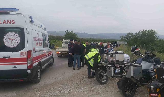 Virajı alamayan motosiklet su kanalına çarptı: 1 ölü, 1 yaralı
