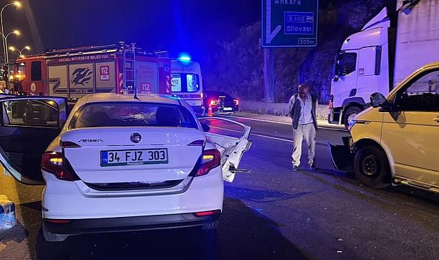 Anadolu Otoyolu'nda zincirleme trafik kazası: 5 yaralı