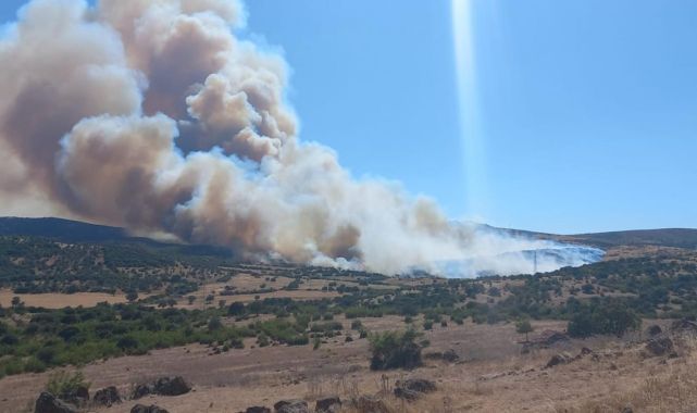 Çanakkale'de bir orman yangını daha: Bir mahalle tahliye edildi