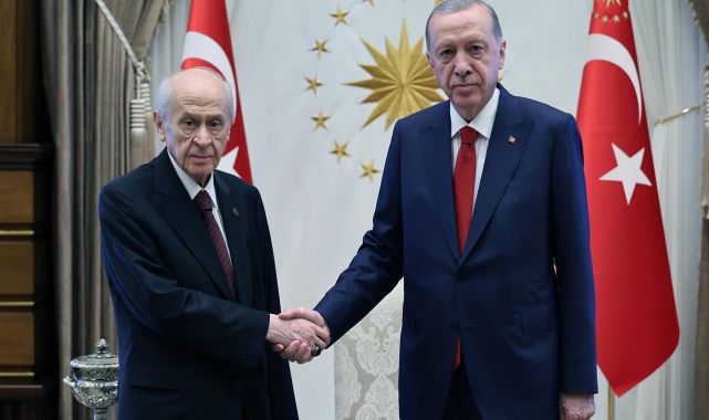 Cumhurbaşkanı Erdoğan MHP Genel Başkanı Bahçeli ile görüşüyor