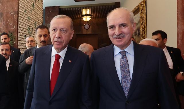 Cumhurbaşkanı Erdoğan'dan TBMM Başkanı Kurtulmuş'a ziyaret