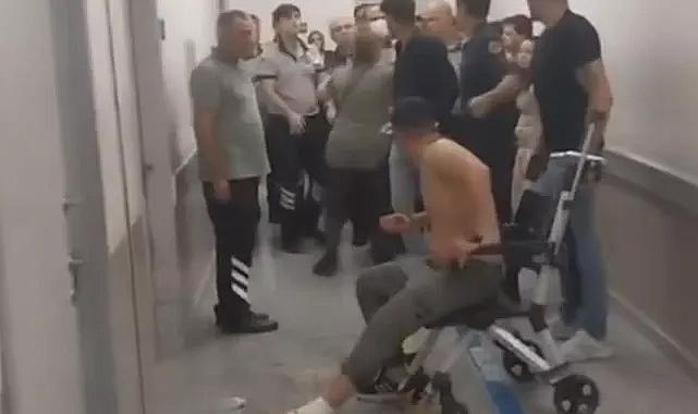 Hasta ve yakınları küfürler savurarak doktora saldırdı