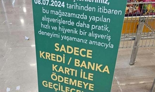Marketlerde nakit para tarih mi oluyor ?