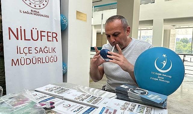 Nilüfer Belediyesi çalışanlarına tütün ürünlerinin zararları anlatıldı