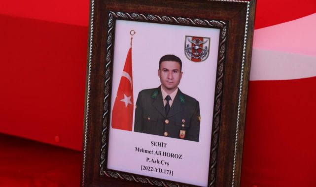 Şehit Astsubay Çavuş Mehmet Ali Horoz, Kahramanmaraş'ta son yolculuğuna uğurlandı