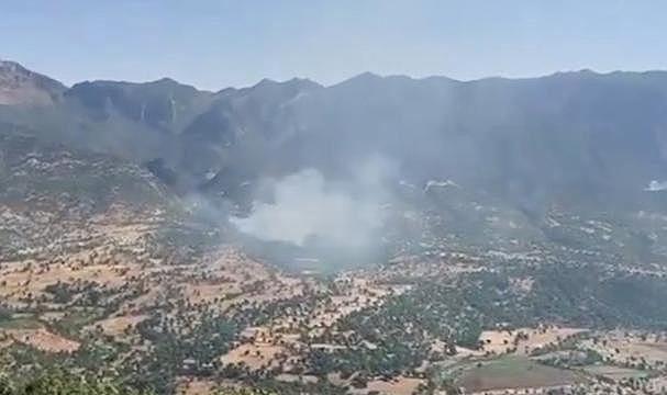 Terör örgütü PKK ormanları yakarak gizlenmeye çalışıyor