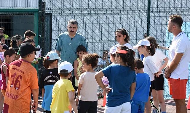 Başkan Yılmaz'dan Yıldırım'a yeni tenis kortu müjdesi