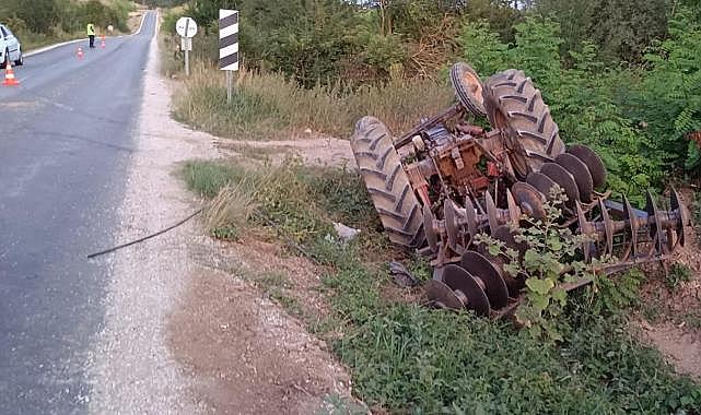 Bilecik'te iki traktörün çarpıştığı kazada 1 kişi öldü