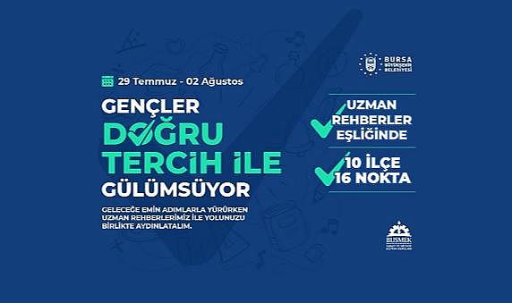Bursa Büyükşehir, üniversite tercihinizde yanınızda