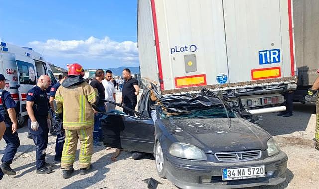 Bursa'da feci kaza! İki genç hayatını kaybetti.