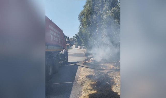 Hatay'da otluk alanda yangın