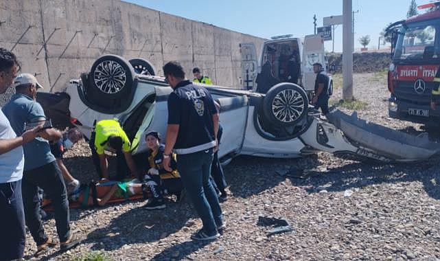 Kontrolden çıkan TOGG 3 metre yüksekten düştü: 1'i ağır 5 yaralı
