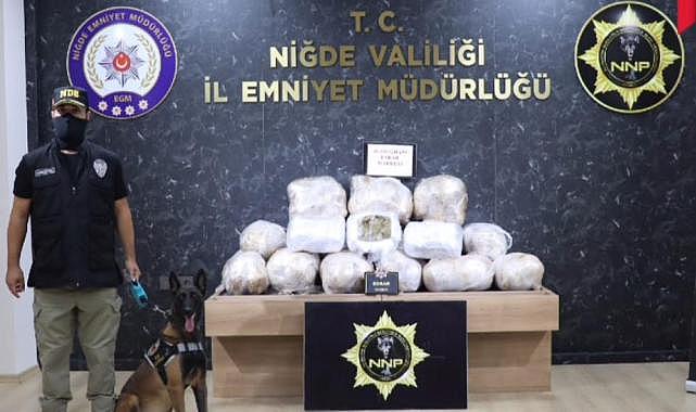 Niğde'de tırda 87 kilogram esrar ele geçirildi