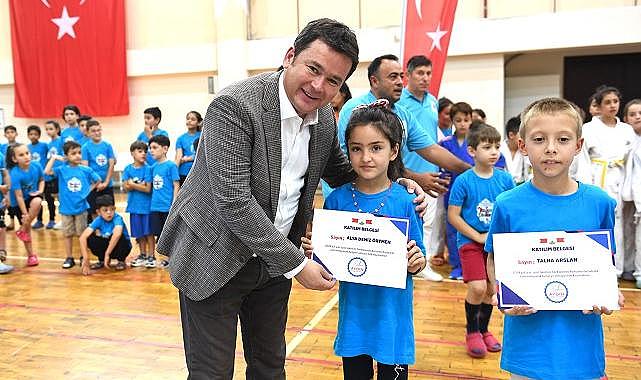 Osmangazili öğrenciler yazı spor yaparak geçiriyor