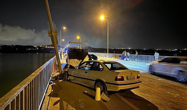 Balık tutarken otomobil çarptı
