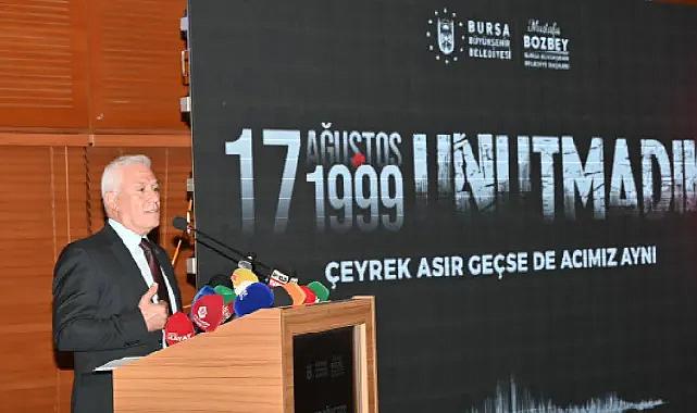 Başkan Bozbey: ‘’Bursa’yı depreme dayanıklı ve hazırlıklı hale getireceğiz’’