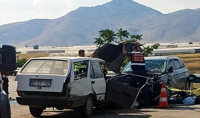 Burdur'da zincirleme kaza: 1 ölü, 3 yaralı