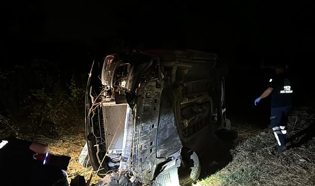 Bursa'da otomobil takla attı: 3 yaralı