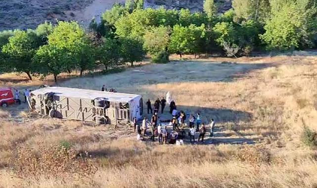 Malatya'da otobüs kazası: 14 yaralı