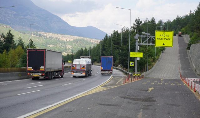 AdanaPozantı Otoyolu'ndaki kaçış rampaları 146 kazayı önledi
