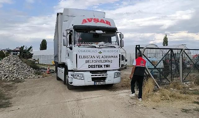 Deprem bölgesine Osmangazi desteği