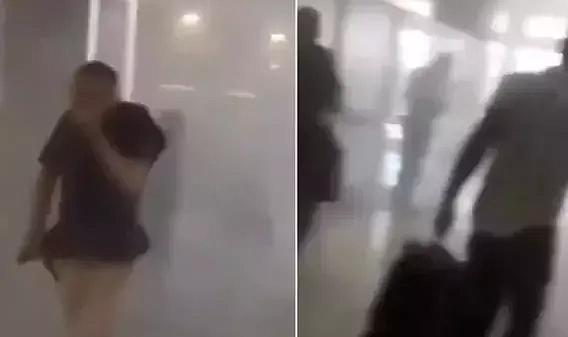 Havalimanında yangın paniği! Yolcular tahliye edildi
