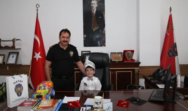 Merhum polisin oğlunu sünnetinde unutulmadı