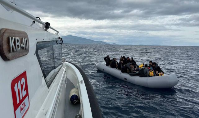 Muğla açıklarında 35 düzensiz göçmen yakalandı