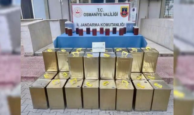 Osmaniye'de 1,8 ton sahte bal ele geçirildi