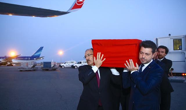 Şehit Eygi'nin naaşı Bakü'den İstanbul'a uğurlandı