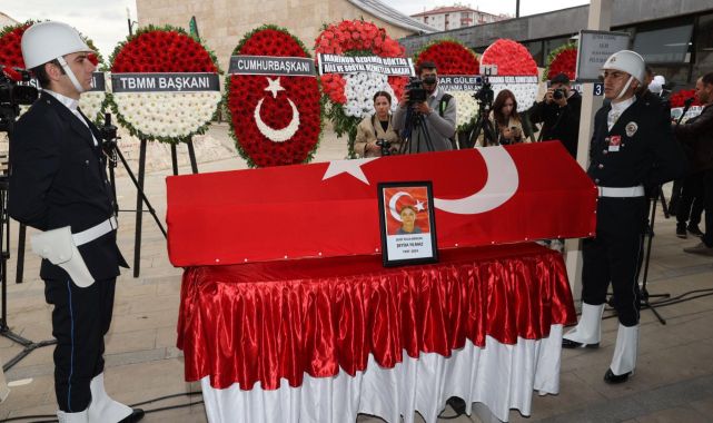 Şehit polis memuru Şeyda Yılmaz'a veda