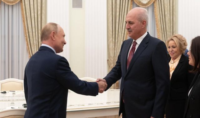 TBMM Başkanı Kurtulmuş, Putin ile görüştü