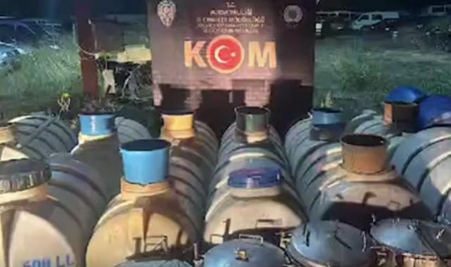 Bursa'da 4 ton sahte alkol ele geçirildi