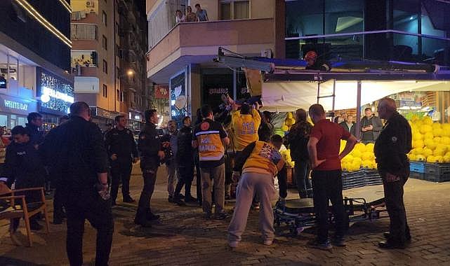 Bursa'da 6. kattan manav tentesine düşen genç kadın ağır yaralandı