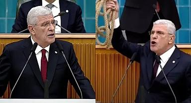 Dervişoğlu Meclis'te idam ipi fırlattı, Bahçeli'yi hatırlattı: 'Baş köşede başının ucuna as'