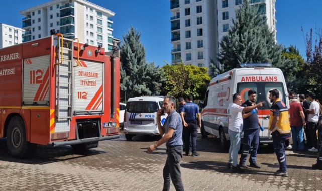 Diyarbakır'da 10 katlı binada yangın: 6 kişi dumandan etkilendi