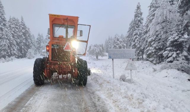 Kastamonu'da sürücüler kara hazırlıksız yakalandı