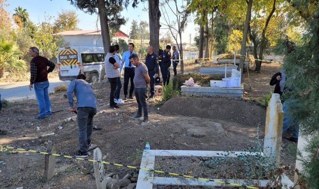 Cenazenin defnedildiği alanda 1100 sikke bulundu