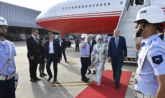 Cumhurbaşkanı Erdoğan G20 Liderler Zirvesi'ne katılmak üzere Brezilya’da