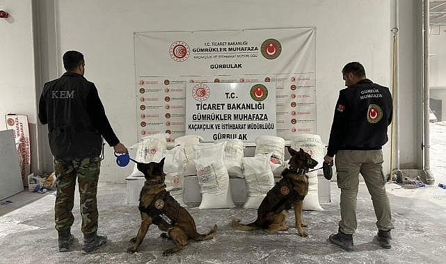 Gürbulak Sınır Kapısı'nda 4,5 tonu aşkın uyuşturucu ele geçirildi